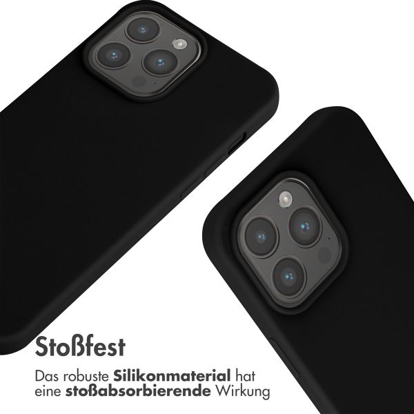 imoshion SilikonHülle mit Band Apple iPhone 15 Pro Max - Schwarz