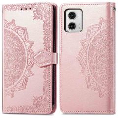 imoshion Mandala Klapphülle für das Motorola Moto G73 - Rose Gold