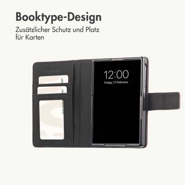 imoshion Luxuriöse Klapphülle Samsung Galaxy Z Fold 8 - Dunkelbraun