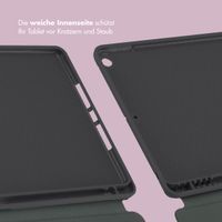 Selencia Vivid Klapphülle für das iPad 7 (2019) / iPad 8 (2020) / iPad 9 (2021) 10.2 Zoll - Marble Plum