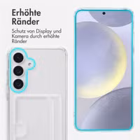 imoshion Soft Case Back Cover mit Kartenhalter Samsung Galaxy S25 Plus - Transparent