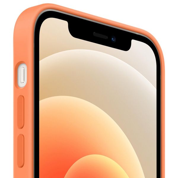 Apple Silikon-Case MagSafe Apple iPhone 12 (Pro) - Kumquat