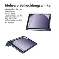 imoshion Trifold Hardcase Klapphülle Samsung Galaxy Tab A9 8.7 Zoll - Grün