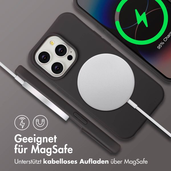 imoshion Color Backcover mit abnehmbarem Handykette und MagSafe Apple iPhone 14 Pro - Black Coffee