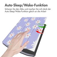 imoshion Design Trifold Hard Case Sleepcover für das Pocketbook InkPad X Pro - Flowers Distance