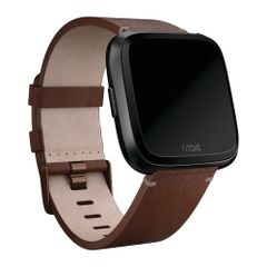 Fitbit Leather Armband für  Fitbit Versa / Versa 2 / Versa Lite - Größe L - Cognac