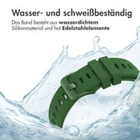 imoshion Sport-Silikonarmband mit Schnalle - Universelle 22 mm Anschluss - Dunkelgrün