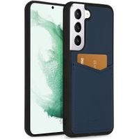Accezz Premium Leather Card Slot Back Cover Samsung Galaxy S22 Plus - Dunkelblau