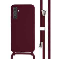 imoshion SilikonHülle mit Band Samsung Galaxy A34 (5G) - Dunkelrot