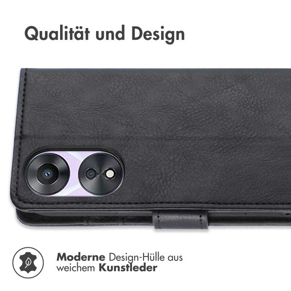 imoshion Luxuriöse Klapphülle Oppo A78 (4G) - Schwarz