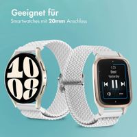 imoshion Gewebtes Nylonarmband - Universeller 20-mm-Anschluss - Weiß