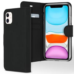 Accezz Wallet TPU Klapphülle Apple iPhone 11 - Schwarz