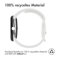 imoshion Silikon-Armband⁺ für  Google Pixel Watch / Watch 2 / Watch 3 / Watch 4 (41 mm) - Größe L - Weiß