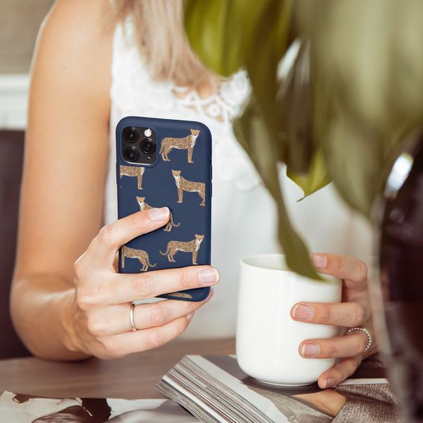 imoshion Design Hülle Samsung Galaxy A50 / A30s - Leopard - Blau