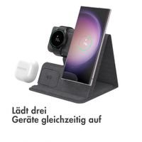 imoshion 3-in-1 Faltbares kabelloses Ladegerät Samsung - Galaxy Phone / Galaxy Buds / Galaxy Watch - Grau