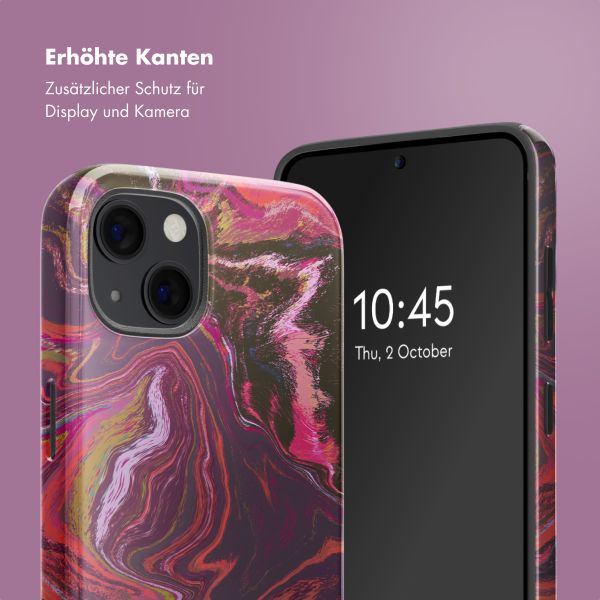 Selencia Vivid Rückabdeckung mit MagSafe Apple iPhone 13 - Marble Purple