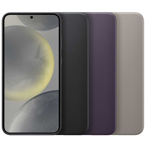 Samsung Original Hülle aus veganem Leder für das Galaxy S24 Plus - Dark Violet