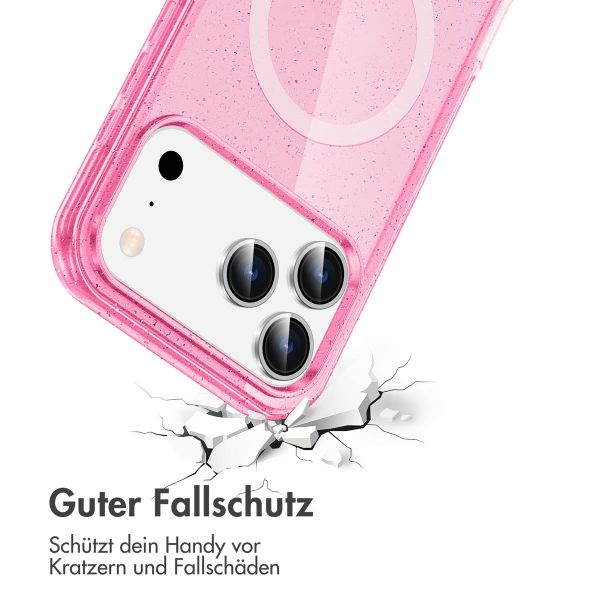 imoshion Sparkle Back Cover mit MagSafe Apple iPhone 17 Pro Max - Rosa