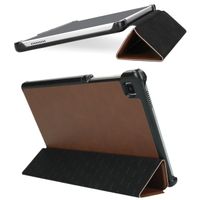 Selencia Trifold Klapphülle aus veganem Leder Galaxy Tab A7 Lite
