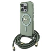Guess MagSafe IML Back Cover mit crossbody cord Apple iPhone 16 Pro - Grün
