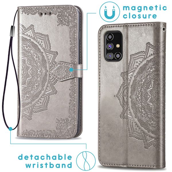 imoshion Mandala Klapphülle Samsung Galaxy M31s - Grau