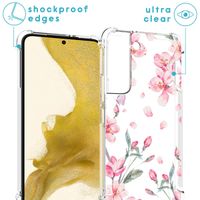 imoshion Design Hülle mit Band für das Samsung Galaxy S22 Plus - Blossom Watercolor