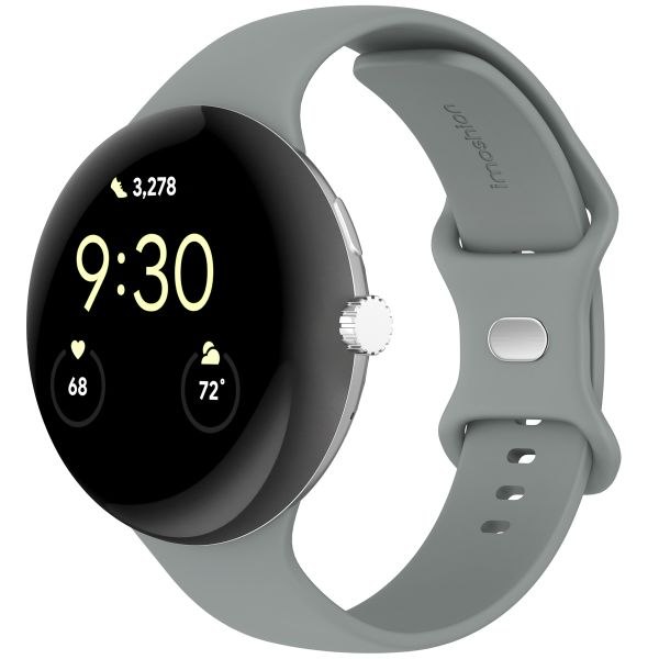 imoshion Silikonarmband für die Google Pixel Watch 3 - 45 mm - Größe L - Grau