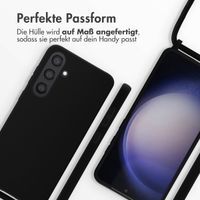 imoshion Silikonhülle mit Band für das Samsung Galaxy S24 Plus - Schwarz