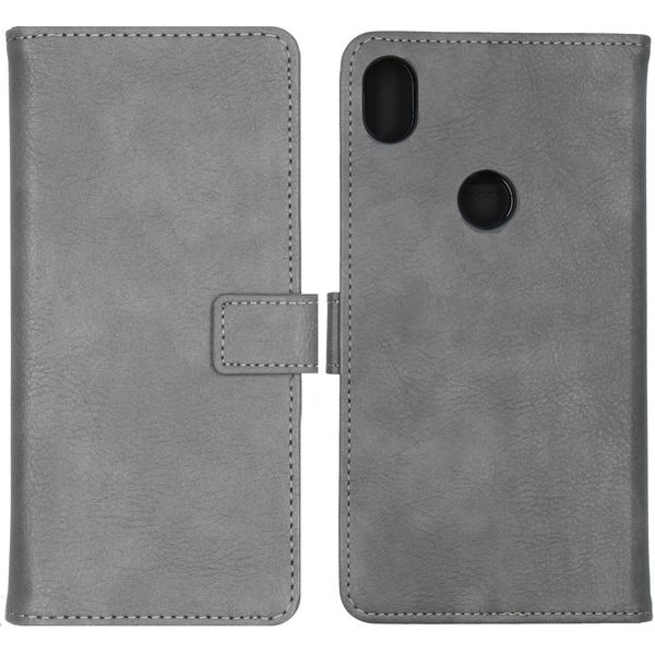 imoshion Luxuriöse Klapphülle für das Alcatel 3C (2019) - Grau
