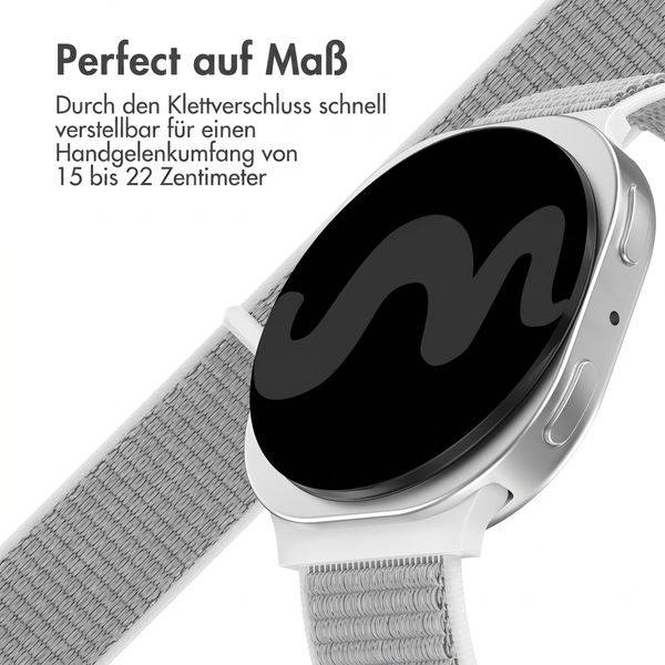 imoshion Nylonarmband für Samsung Galaxy Watch 8 (40/44mm) / Classic (46mm) - Seashell