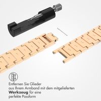 Selencia Sparkle Armband für das  Apple Watch Series 1 t/m 9 / SE (38/40/41 mm) | Series 10 / 11 (42 mm) - Rosé gold