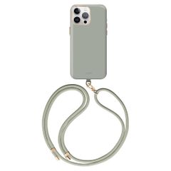 Coehl Crème MagSafe Back Cover mit Band für das iPhone 15 Pro Max - Soft Sage