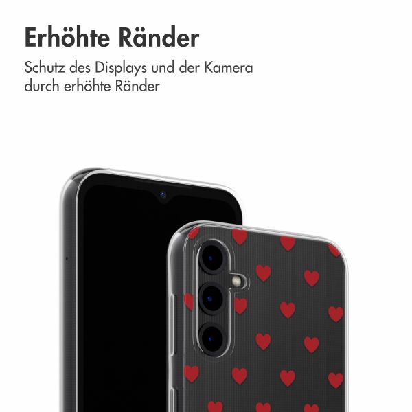 imoshion Design Hülle Samsung Galaxy A14 (5G/4G) - Red Hearts