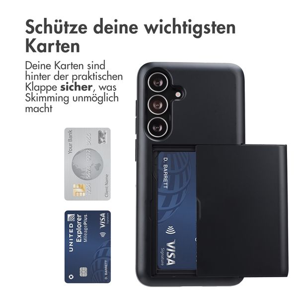 imoshion Backcover mit Kartenfach Samsung Galaxy S25 FE - Schwarz