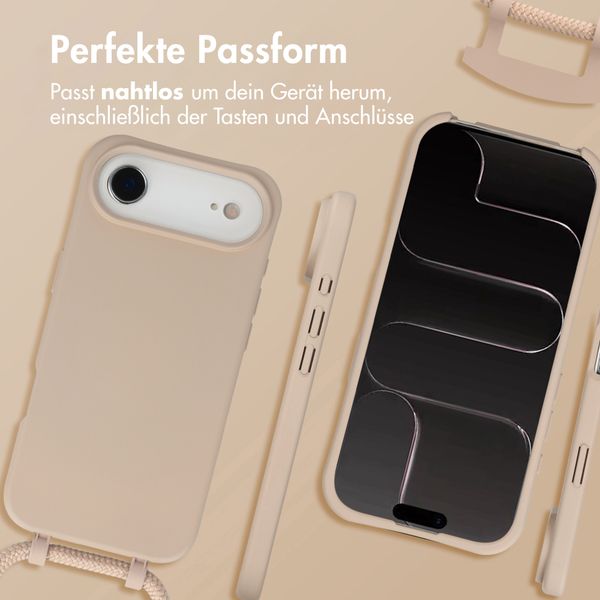 imoshion Color Backcover mit abnehmbarem Handykette und MagSafe Apple iPhone Air - Nude
