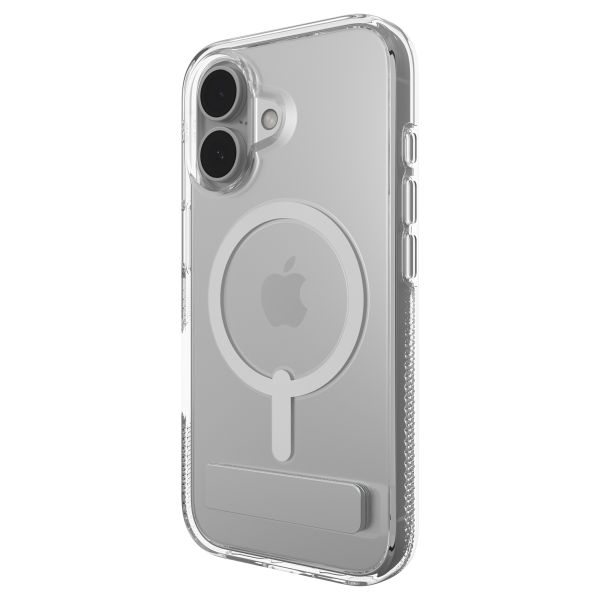 ZAGG Crystal Palace Snap KickStand Case mit MagSafe für das iPhone 16 - Transparent