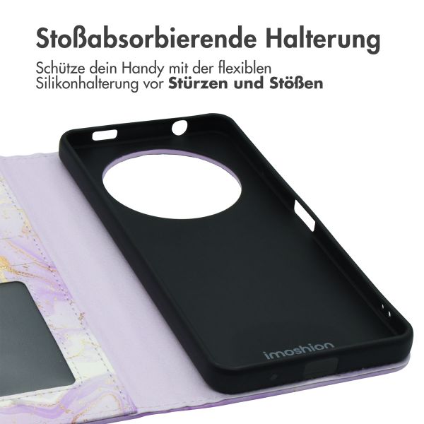 imoshion Design Klapphülle Xiaomi Redmi A3 - Purple Marble