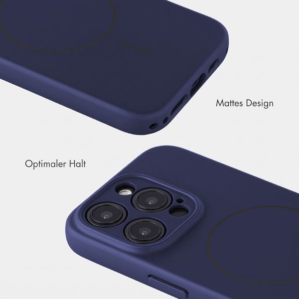 Accezz Grip Backcover mit MagSafe Apple iPhone 15 Pro - Dunkelblau