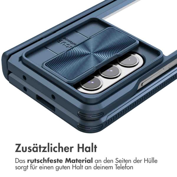 imoshion Back Cover mit Kameraschieber für das Samsung Galaxy Z Fold 5 - Dunkelblau