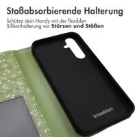 imoshion Design Klapphülle Samsung Galaxy S23 FE - Green Flowers