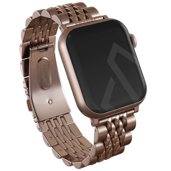 Burga Edelstahlarmband für das Apple Watch Series 1 bis 10 / SE / Ultra (2) (44/45/46/49 mm) - Chic Royal - Rose Gold