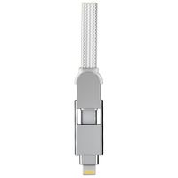 Rolling Square inCharge® XL 6-in-1-Schnellladekabel - 2 Meter - White