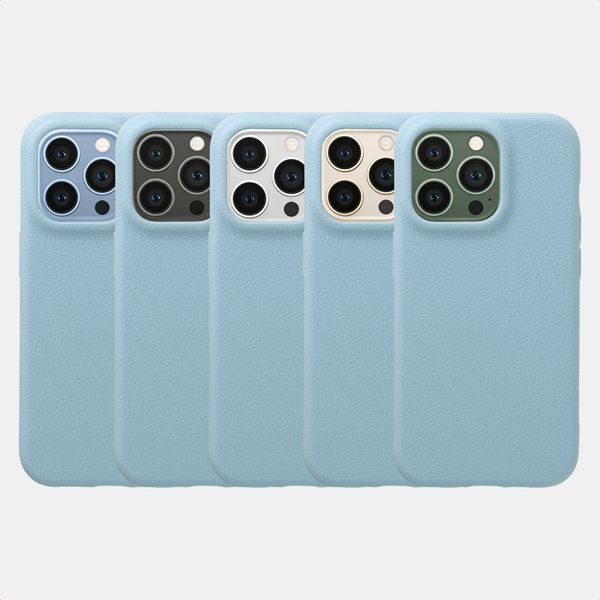 imoshion Texture Backcover Apple iPhone 13 Pro - Hellblau
