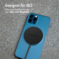 Accezz Wireless Charger USB-C - Drahtloses MagSafe- und Qi2-Ladegerät - 1 Meter - Schwarz