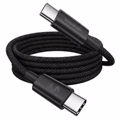 imoshion Braided USB-C-zu-USB-C-Kabel 100 W - 1 Meter - Schwarz