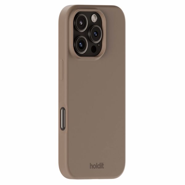 Holdit Silicone Case für das iPhone 16 Pro Max - Mocha Brown