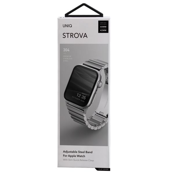 Uniq Strova Steel Link-Armband für Apple Watch | 44/45/46/49 mm - Sterling
