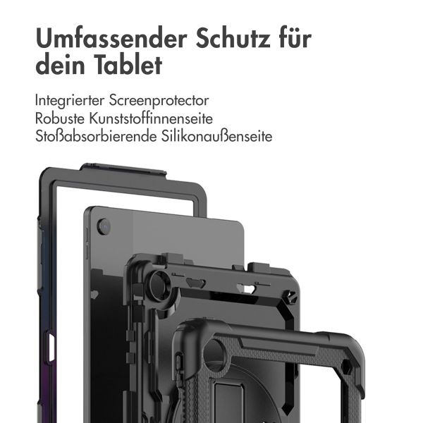 imoshion Tablet Cover mit Handriemen und Schulterriemen für das Lenovo M10 Plus (3rd gen) - Schwarz