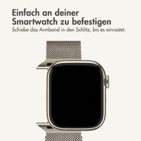 imoshion Mailändische Magnetarmband für Apple Watch | 44/45/46/49 mm - Starlight