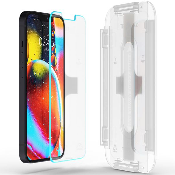 Spigen GLAStR Fit Displayschutzfolie  + Applicator 2-pack für das Apple iPhone 13 Mini